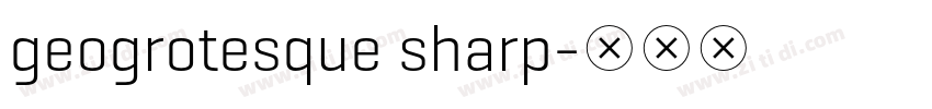 geogrotesque sharp字体转换